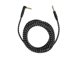 Cabo De Guitarra Elétrica 6m 6.35mm Plugue Dourado Cabo De Instrumento Para Amplificador Mixer Microfone