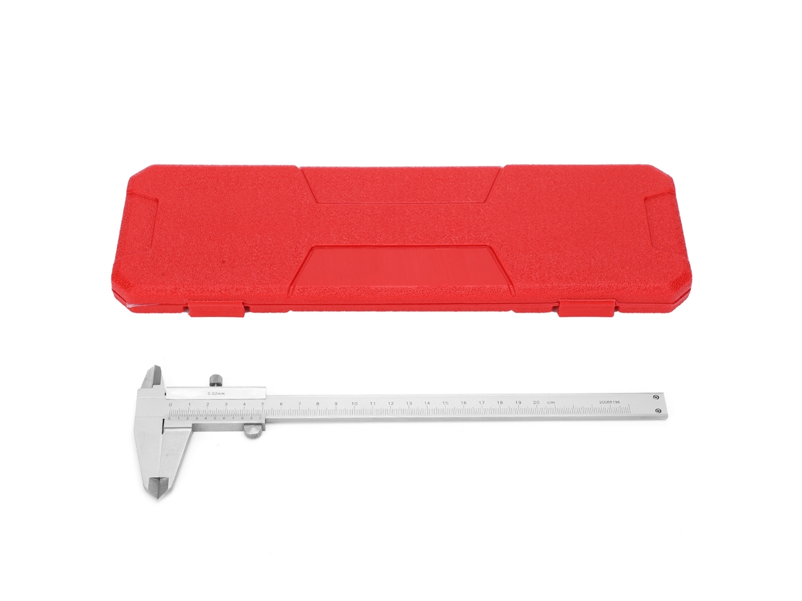 Calibrador Vernier Industrial De Acero Inoxidable Con 4 Funciones Y Regla De Medición, 200 Mm/7,9 Pulgadas