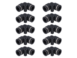 2026velora-10 Piezas Conector neumático ABS duradero Accesorio reemplazable para equipos de automatización
