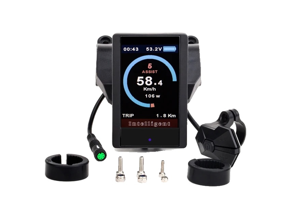 Pantalla para bicicleta eléctrica, LCD a color, puertos USB, pantalla OEM de 850c