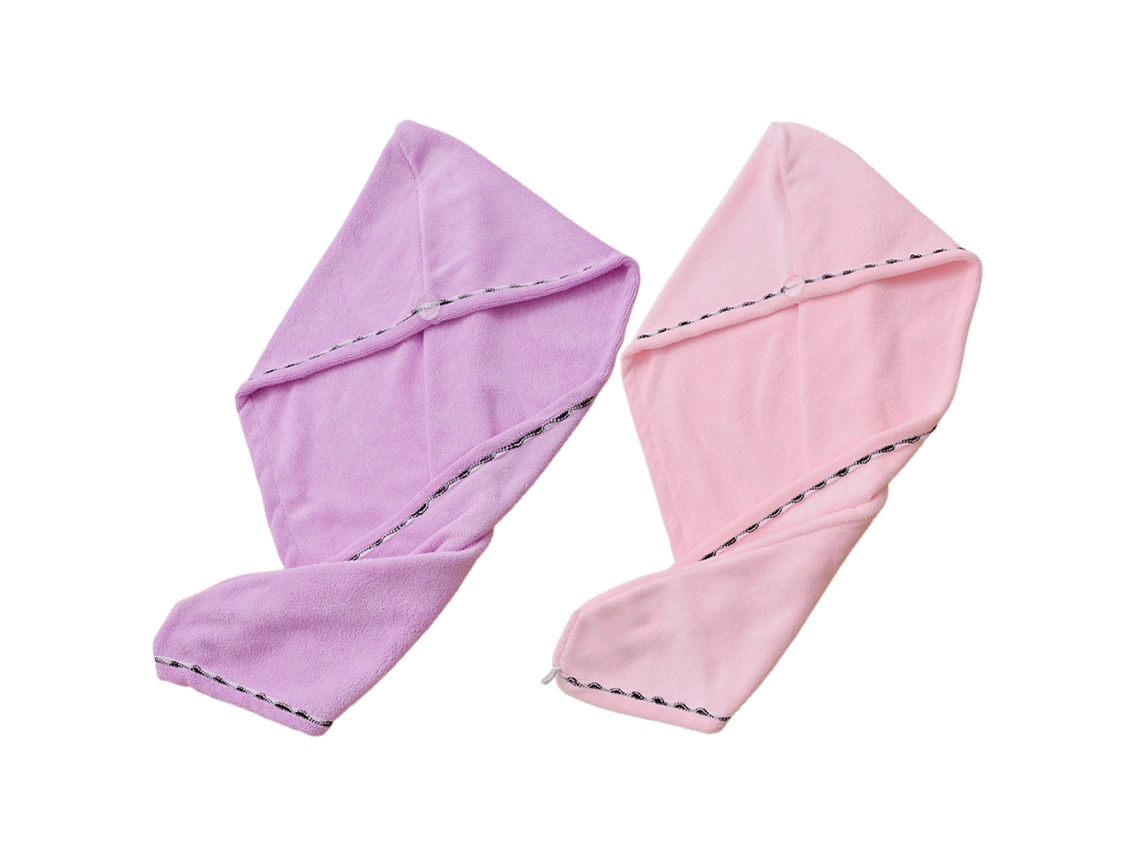 Conjunto de Toalla KOFIHETY Paquete Cabello Gorro Rápido Antiencrespamiento Microfibra - 2pcs (Talla Única)
