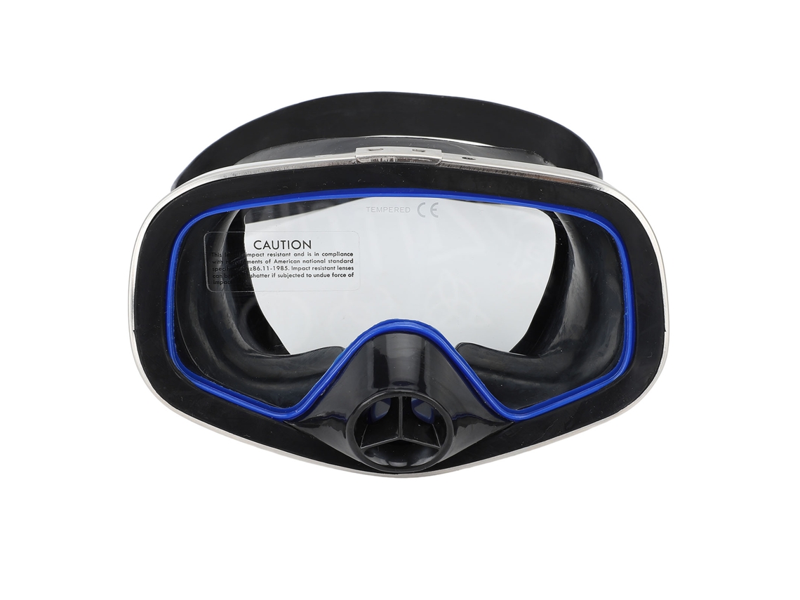 Vlrla-2026gafas De Buceo Silicona Impermeable Lente De Vidrio Templado Para Snorkel Natación Azul