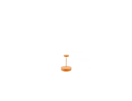 Lámpara de mesa LED Swap mini pro naranja, recargable y regulable ZAFFERANO