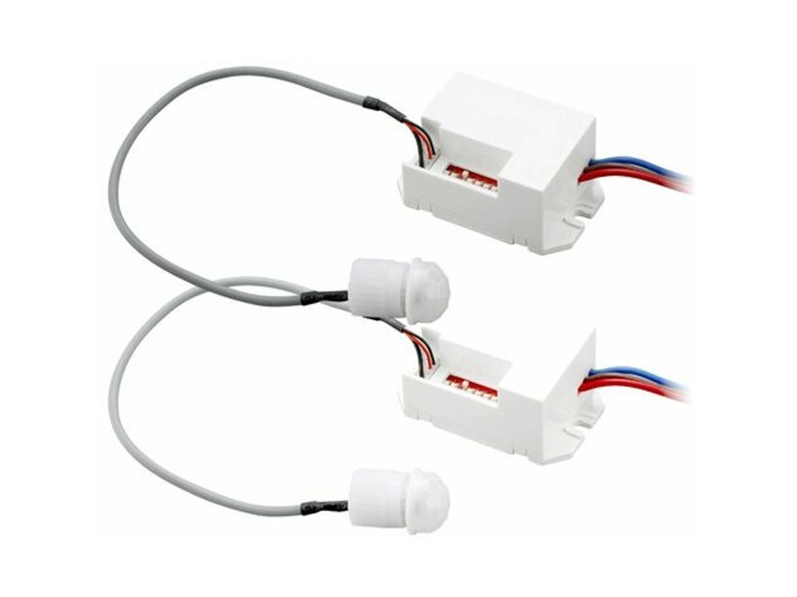 Kit De 2 Detectores De Movimiento Infrarrojos Integrados