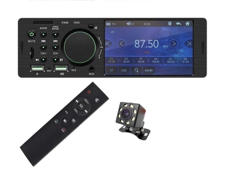 Pantalla táctil, reproductor de audio y video mp5 bluetooth para automóvil[Con Cámara]