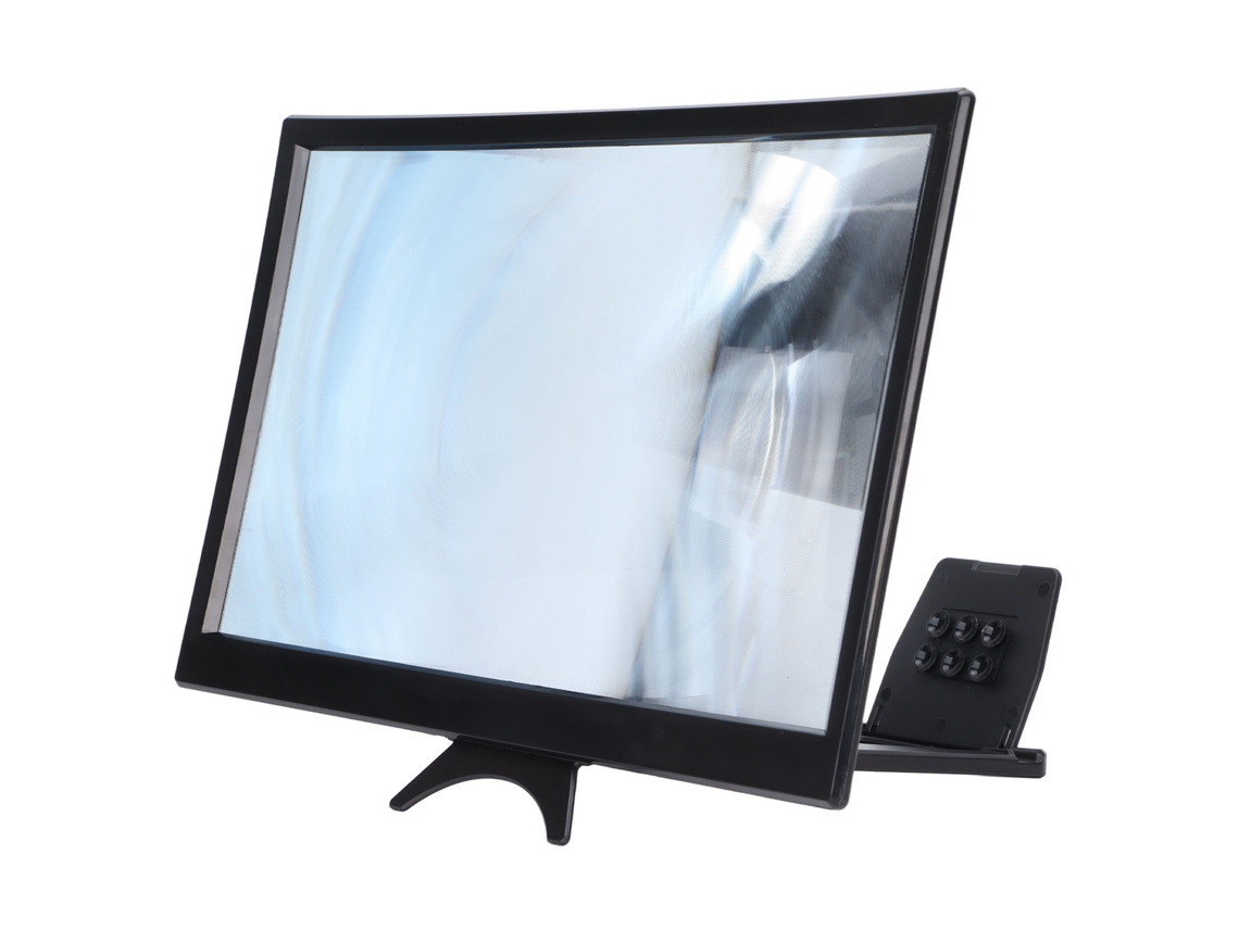 HYMNORA Ampliador de Pantalla para Móvil 3D HD 14 Pulgadas Plegable con Soporte para Todos los Smartphones