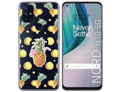 Carcasa OnePlus Nord N10 5G TUMUNDOSMARTPHONE Dibujos Transparente Multicolor
