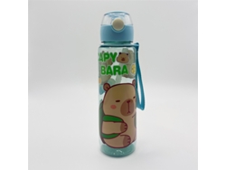 Botella de agua duradera de 700 ml, sin BPA. Mdug (Verde transparente)