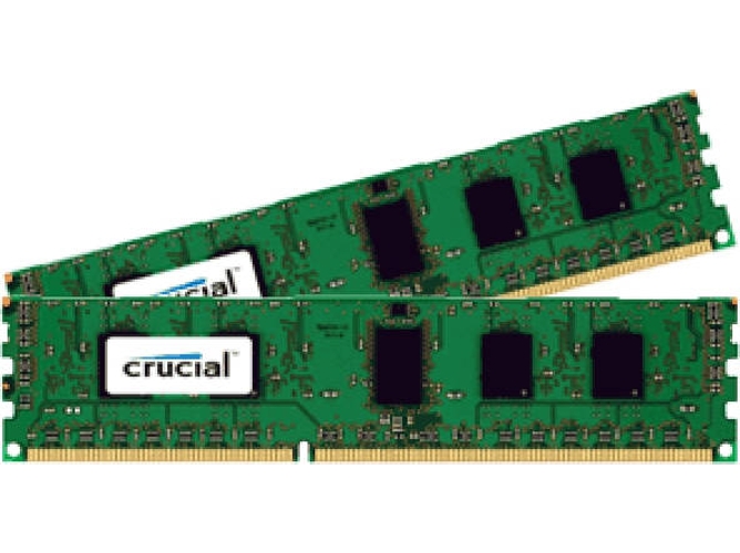 Memoria RAM DDR3 CRUCIAL CT2K51264BD160B (2 x 4 GB - 1600 MHz - CL 11 - Negro)