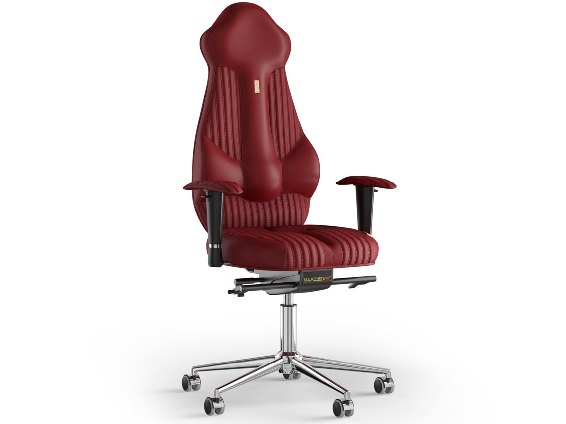 Silla de Oficina KULIK Costura Imperial PU Cuero (Vermelho -130x50x50cm)