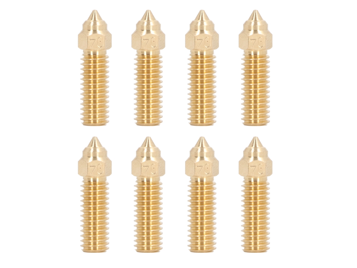8 Boquillas De Extrusión De Alta Velocidad De 0,4 Mm Con Rosca M6 De Latón Para Impresoras 3d K1 Y Kobra.