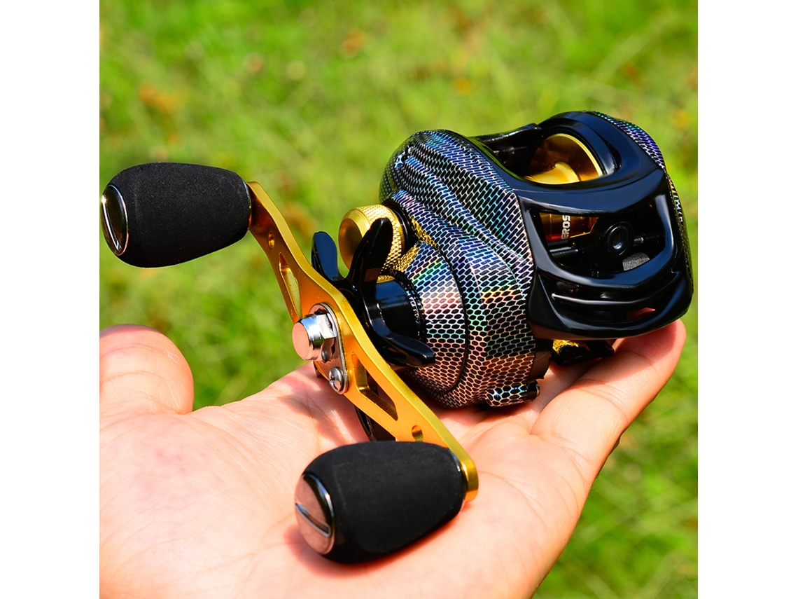 Carrete De Pesca Baitcast Con 18+1 Rodamientos, Relación De Engranajes 7.2:1, Para Mano Izquierda/derecha, Accesorio De Pesca
