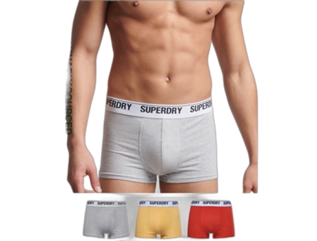 Juego de Boxers para Hombre SUPERDRY (S - Algodón - Multicolor)