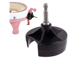 Adaptador De Manivela Para Máquinas De Tricot Sentro 22 40 48 Jamit Com Bit De Aço Hexagonal 1/4 Polegada Preto