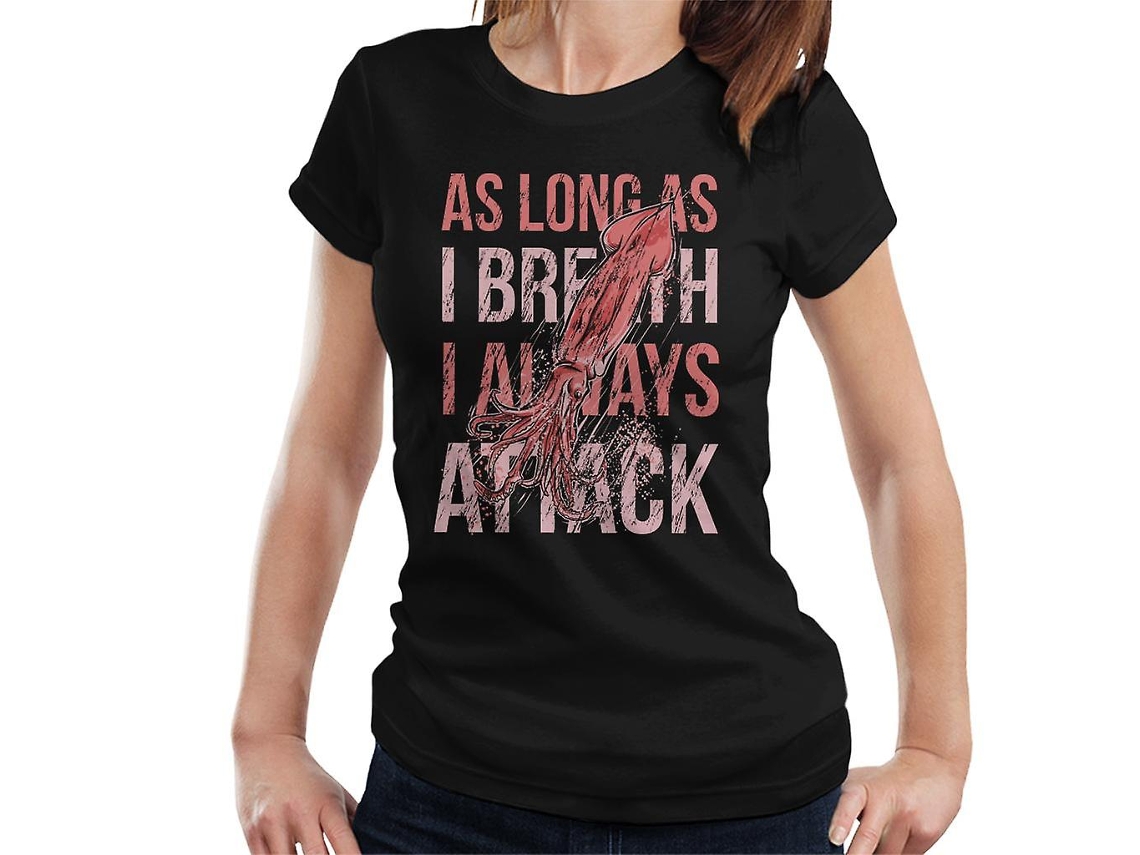 Camiseta de mujer Rosewell con la frase "Agua viva que siempre ataco"