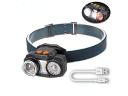 Linterna Led Para Bicicleta Con Bombilla Xpg+smd Impermeable Sensor Batería 4000mah Magnético Y Gancho