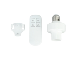 Portalámparas Inalámbrico Con Control Remoto Para Base E27, 220 V, Fácil Instalación, Antiinterferencias.