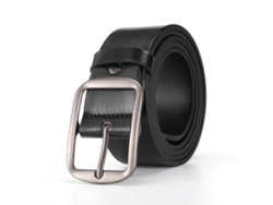 Cinturón de TPU para hombre con hebilla de aguja Yuysan, ancho 3,8 cm, largo 110 cm, color negro.