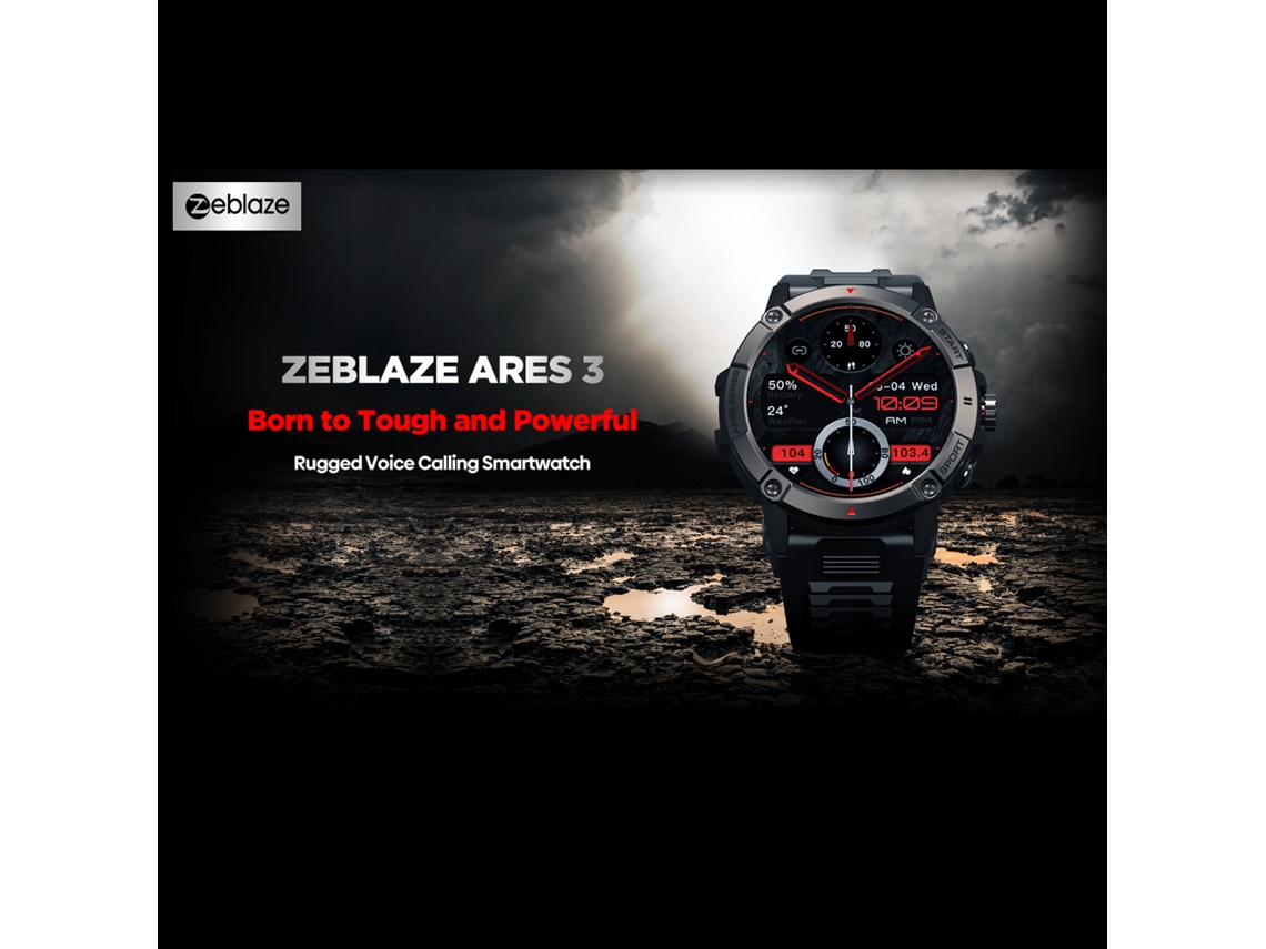 Zeblaze Ares 3 - Reloj Deportivo Inteligente Con Pantalla Táctil Ips De 1,52 Pulgadas, Resistente Al Agua Ip68, Control De Actividad, Llamadas Bluetoo
