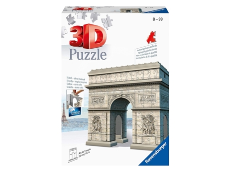 Puzzle 3D RUNADRAKE Arco de Triunfo (Edad Mínima: 10 - 216 Piezas)