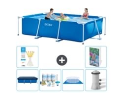 Intex Piscina Com Estrutura Retangular - 300x200x75 Cm - 7-peças S77