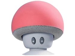 Mini altavoz Bluetooth 5.0, mini altavoz Bluetooth, base de ventosa de silicona impermeable Nostalgia88 (rojo)