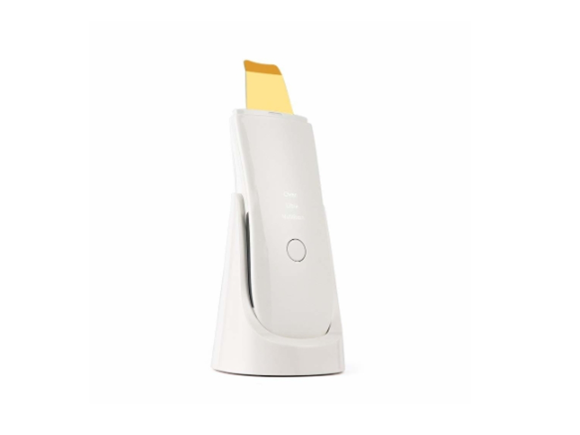 Masajeador facial Removedor de espinillas Exfoliante facial Espátula Extractor de comedones para limpieza facial profunda Blanco YEMAESRE