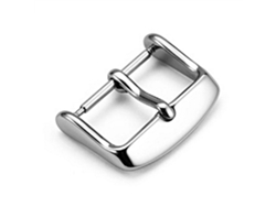 Hebilla de acero inoxidable, accesorio para reloj, 14 mm, color plata