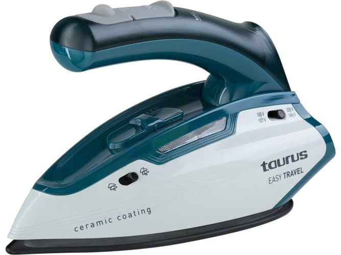 Plancha Easy Travel 918914 taurus de viaje 1150w 120 acero inoxidable verde color blanco vapor 1100 base vertical suela 1100w