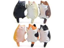 2026-6 Imanes De Refrigerador Gatos Divertidos Decorativos Para Cocina Oficina Superficies Magnéticas