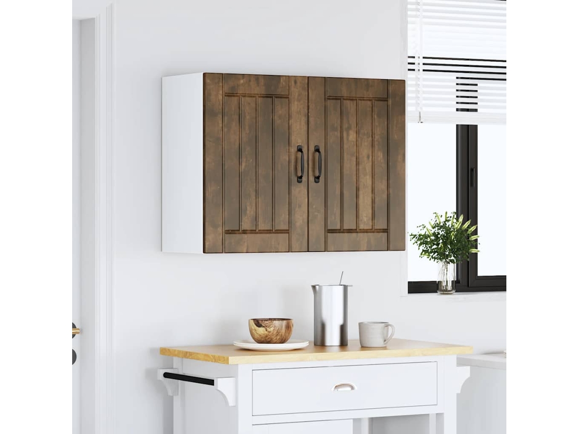 Armario De Pared De Cocina | Mueble De Cocina Lucca Roble Ahumado