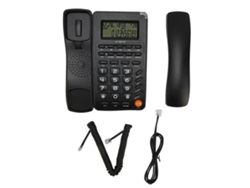 Teléfono Fijo Negro Con Botones Grandes Para El Hogar, La Oficina, Hoteles Y Personas Mayores.