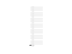 Radiador de baño con conexión central 500x1600 mm blanco Luxebath