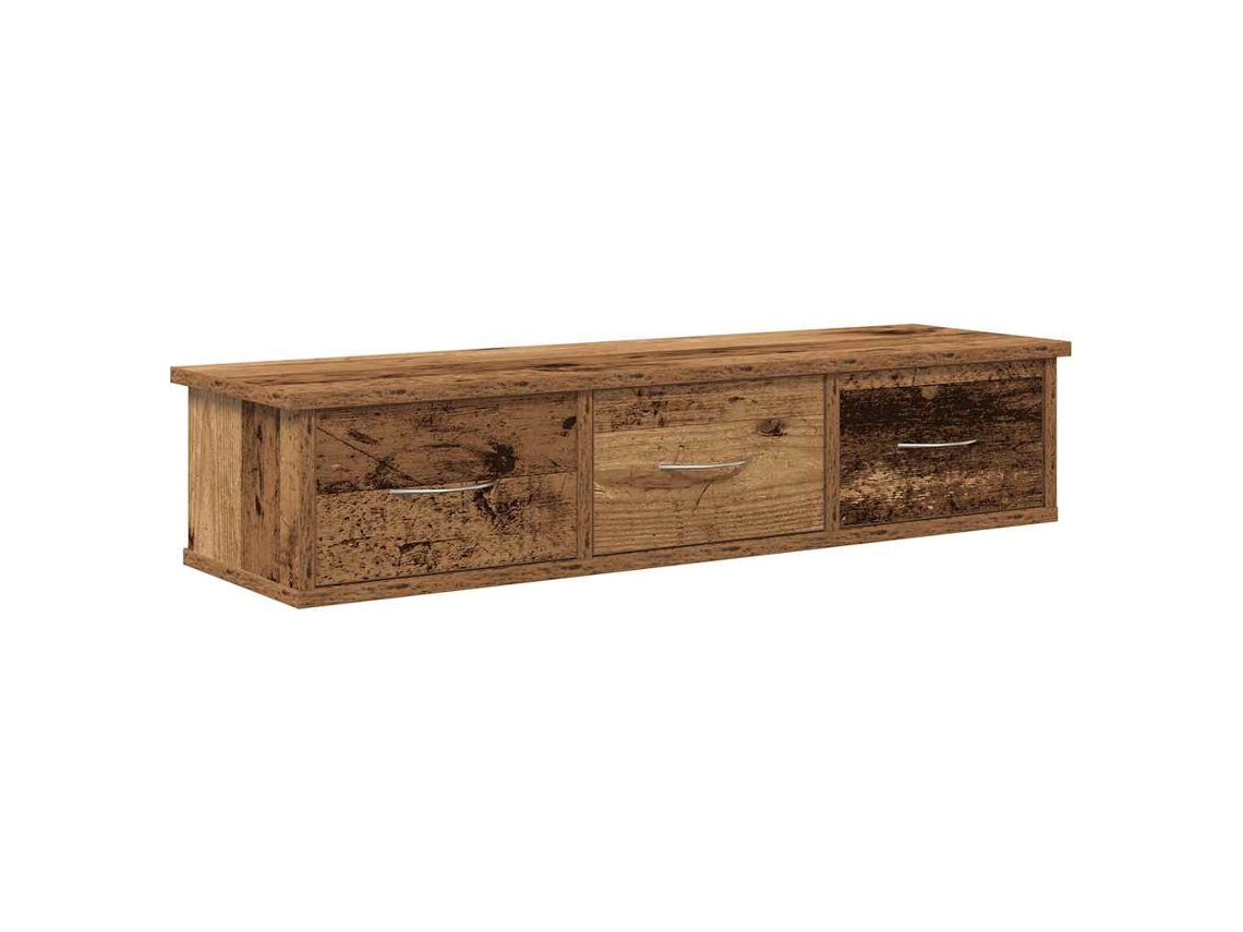 Maison Exclusive - Armario De Pared Madera Ingeniería Envejecida 88x26x18,5 Cm