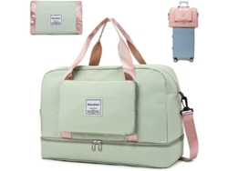 Mochila Viaje Plegable Knowledee Separación Seco/húmedo Impermeable Gran Capacidad 20-35l Verde