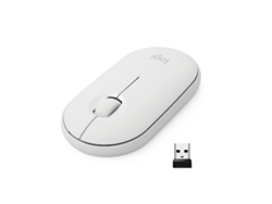 Ratón óptico inalámbrico Logitech Pebble M350 Whitevayotoy