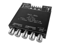 Módulo Amplificador De Audio 2.1 Canales Con Bt5.0 Y Aux Entrada Subwoofer Salida Izquierda Y Derecha Placa De Potencia