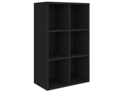 Estantería de libros VIDAXL Negro Madera contrachapada (66x30x97.8 cm)