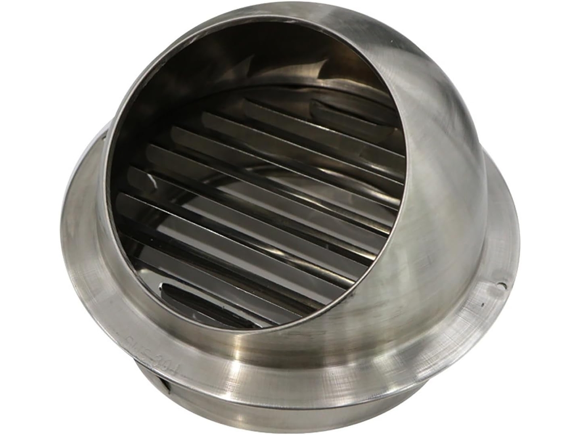 Tapa De Ventilación Pared Acero Inoxidable 304, Redonda E Impermeable Con Malla Integrada Para Baño Y Cocin...