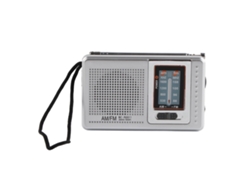 Radio Portátil De Bolsillo Am/fm, Gris Plateado, Mini, Funciona Con Pilas, Para Viajes, Senderismo Y Ciclismo.