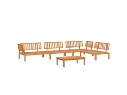 Maison Exclusive - Set De Sofás De Palets De Jardín 5 Pzas Madera Maciza De Acacia
