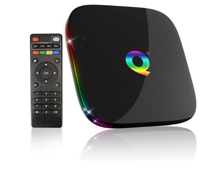 Smart TV BOX, Android TV BOX 9.0 4GB RAM/32GB ROM 3D 6K@30fps Alta resolución H6 Quad-Core Cortex-A53 CPU, Soporta 2.4Ghz WiFi H.265 por (Negro) CH...