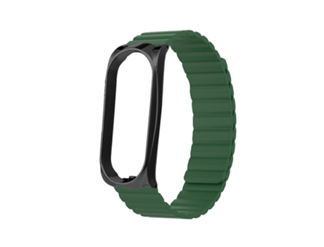 Correa de Silicona magnético para Xiaomi Mi Band 5/6/7 - verde intenso