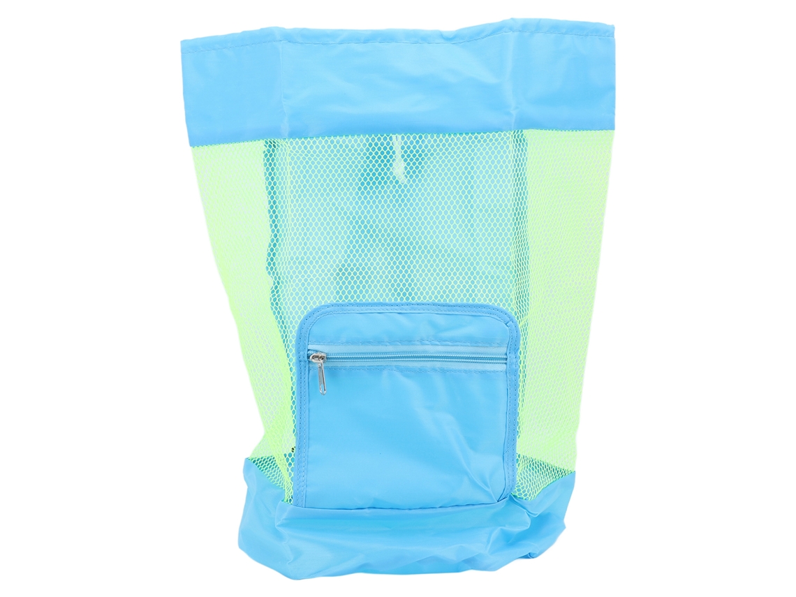 Bolsa De Playa Grande De Malla Con Gran Capacidad, Ideal Para Guardar Juguetes, Ropa Y Toallas (48 X 24 Cm).