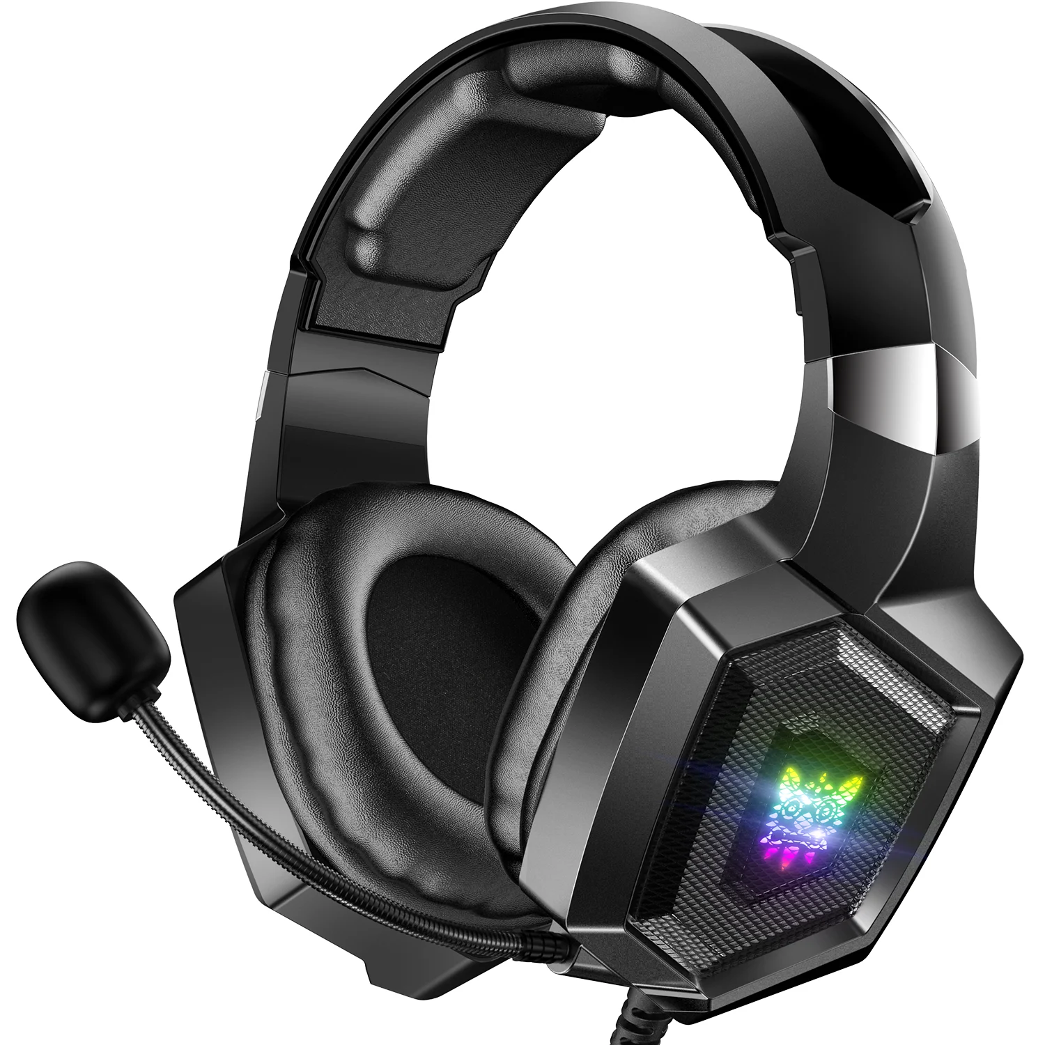 Auriculares para juegos Onikuma K8 con micrófono HD flexible, luz RGB, sonido envolvente, auriculares con cable para juegos de PC y Xbox Vayotoy