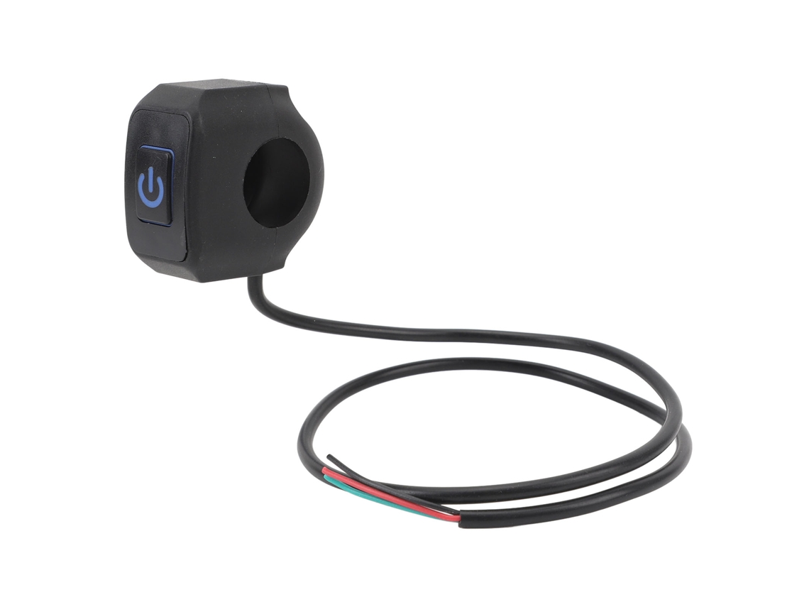 2026-interruptor Moto Impermeable 22mm Botón De Control Universal Manillar Claro De Faro Bocina Con Luz Azul