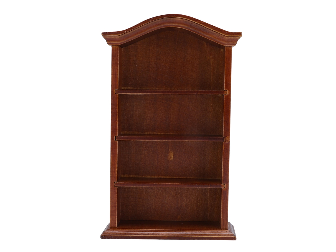 Estantería En Miniatura Para Casa De Muñecas, Escala 1:12, De Madera De Abedul, Con 4 Estantes.