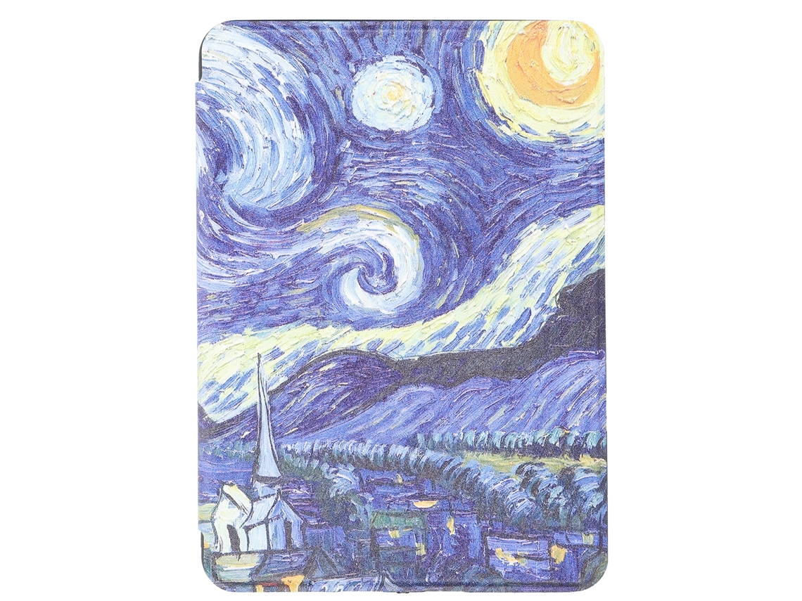 Funda de piel ultrafina para Kindle Paperwhite (4.ª generación, 2018), diseño de Van Gogh Night Star Golden Light