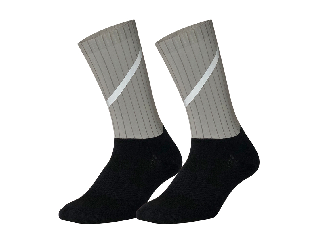 Calcetines Unisex De Ciclismo Con Franjas Reflectantes Y Silicona Transpirable Antideslizante Para Deportes Y Running.