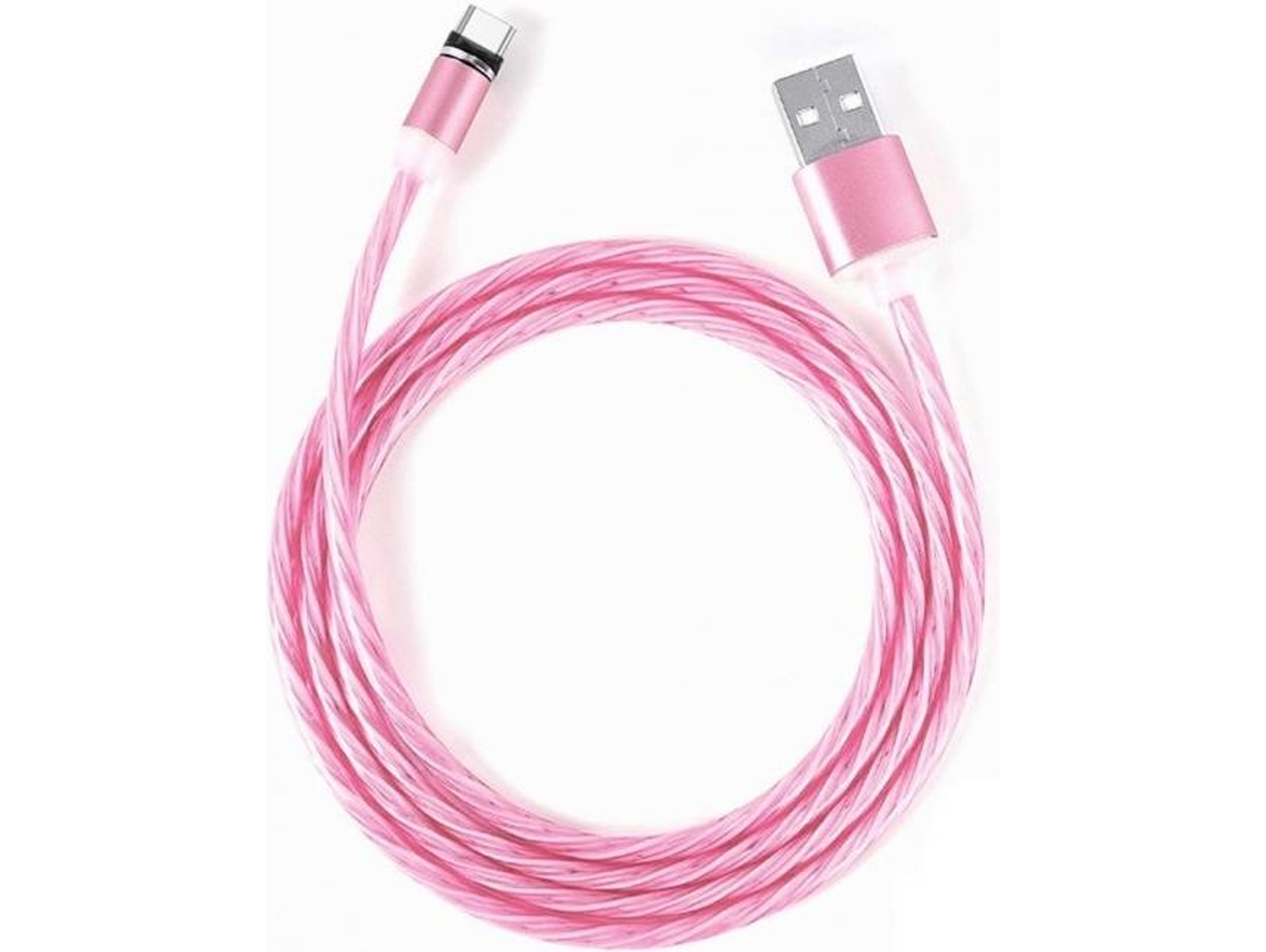 Cable CYOO 3120984 (USB - USB-C - Rosa)